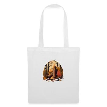 Beer hike in the forest. Nature and freedom - Tote Bag - white - Front