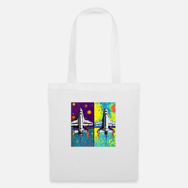 Space Shuttle Van Gogh - Tote Bag - white