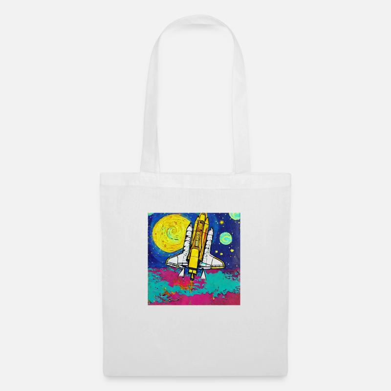 Space Shuttle Van Gogh - Tote Bag - white