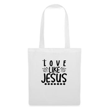 Aimer comme Jésus - Sac en tissu - blanc - Devant