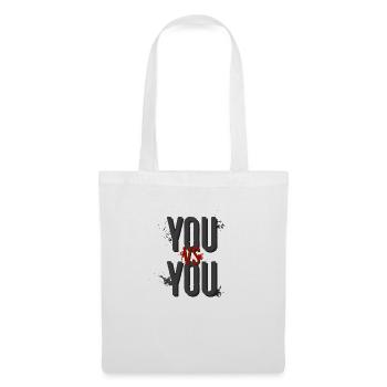 YOU VS YOU - Motif for light background - Tote Bag - white - Front