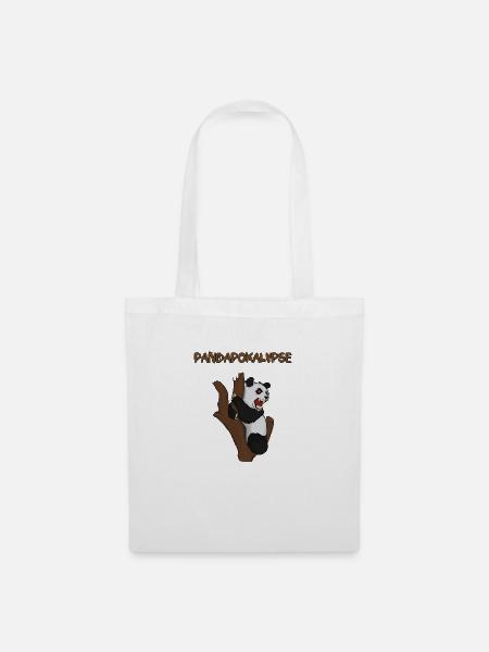 Pandapokalypse - Stoffbeutel - Weiß