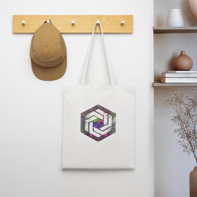 hexagon programming programmer coding geometric Tote Bag