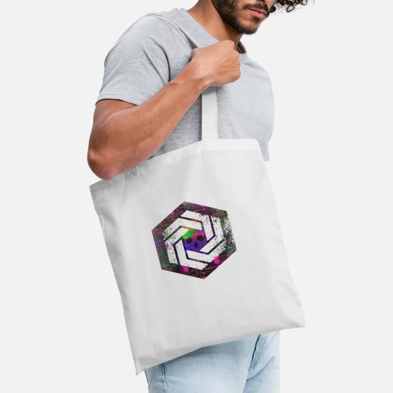 hexagon programming programmer coding geometric Tote Bag