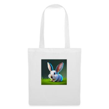 Rabbit with Big Ears - Tote Bag - white - Front