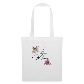 La mariée floral - Sac en tissu - blanc - Devant