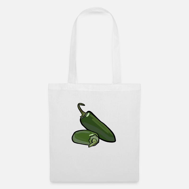 Jalapeños - Stoffbeutel - Weiß