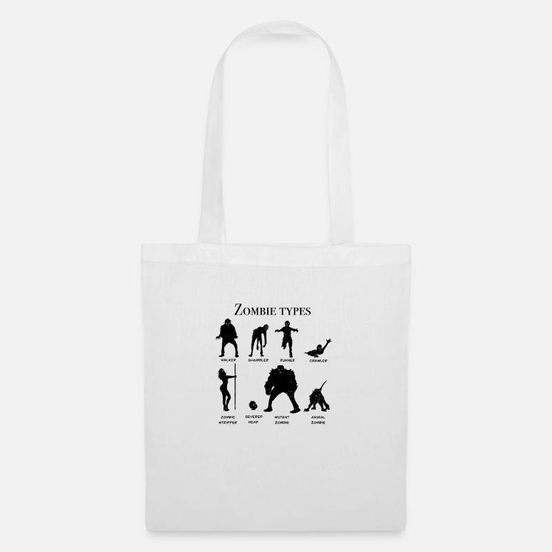 Zombie types chart - Tote Bag - white
