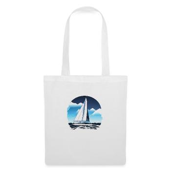 Voilier Voile Voilier Voilier Marin - Sac en tissu - blanc - Devant