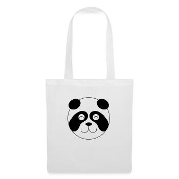 Panda Face 001 - Tote Bag - white - Front
