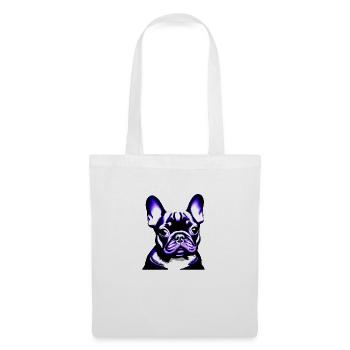 Chien Bouledogue Français Chiens Propriétaire de Chien - Sac en tissu - blanc - Devant