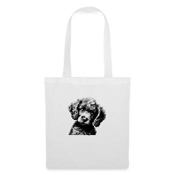 Pudel Hundewelpe Hundeliebe Pudelwelpe Hundehalter - Stoffbeutel - Weiß - Vorne
