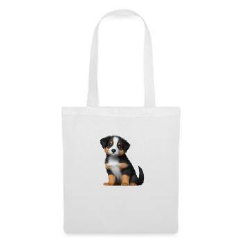 Chien chiot Berger australien propriétaire de chien - Sac en tissu - blanc - Devant