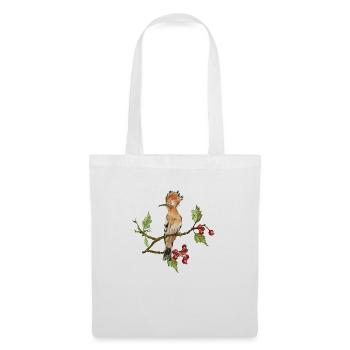 Oiseau coloré - Sac en tissu - blanc - Devant