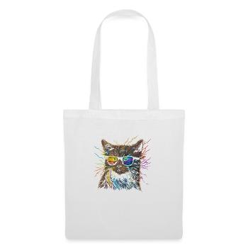 Aquarelle Cat Cat Deco Art - Sac en tissu - blanc - Devant