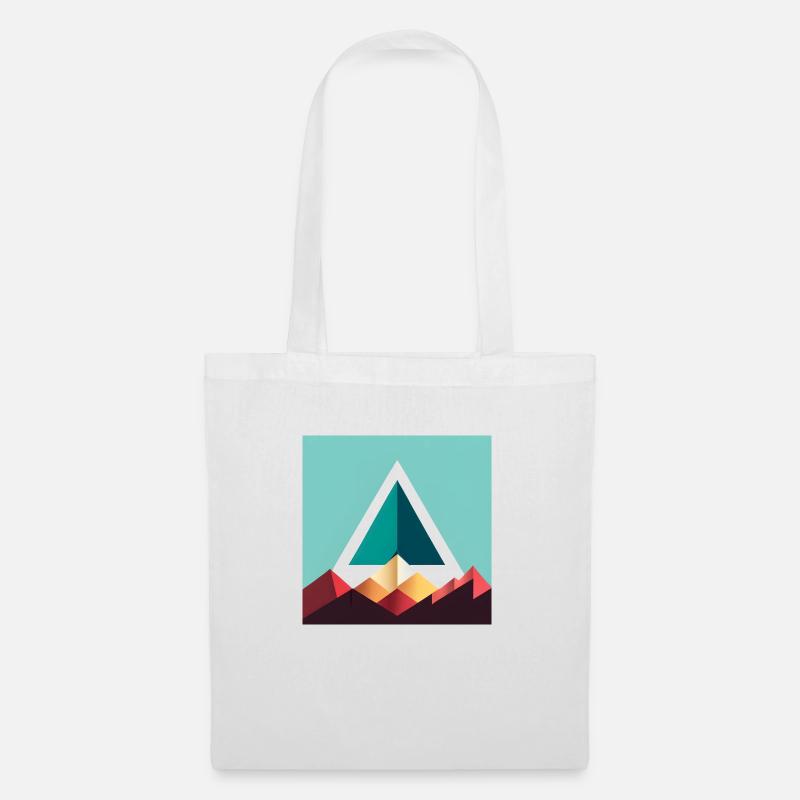 triangle abstrait - Sac en tissu - blanc