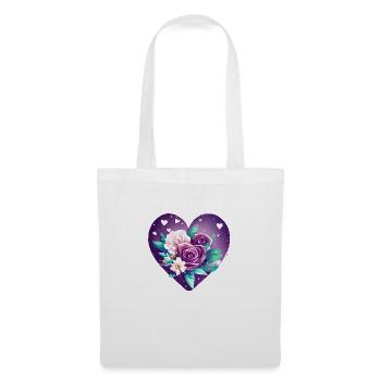 Fête des mères Mariage Fiançailles Love Saint-Valentin - Sac en tissu - blanc - Devant