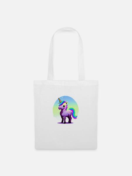 Einhorn Mädchen Fabeltier Einhörner Unicorn - Stoffbeutel - Weiß