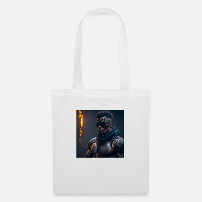 Future Cyberpunkt Warrior - Tote Bag - white