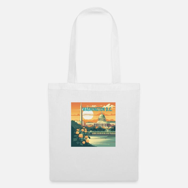 Washington D.C. at sunset - Tote Bag - white