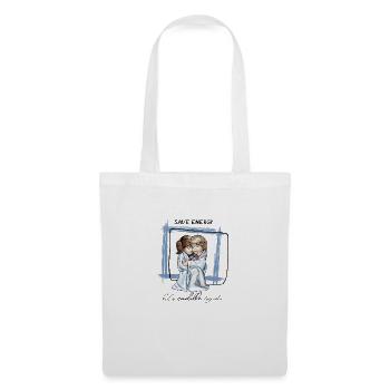 Laissez-les câliner ensemble - Sac en tissu - blanc - Devant
