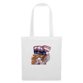 Pillowg1rl Emote mit Lesbianflagge - Stoffbeutel - Weiß - Vorne