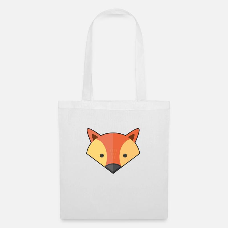 Niedlicher einfacher Fuchs - Stoffbeutel - Weiß