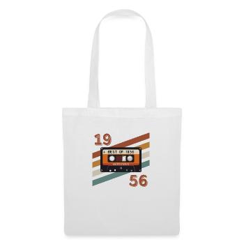1956 retro vintage anniversary - Tote Bag - white - Front