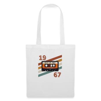 1967 Retro-Vintage-Jubiläum - Stoffbeutel - Weiß - Vorne