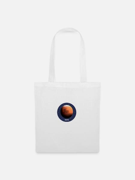 Planet Mars - Stoffbeutel - Weiß
