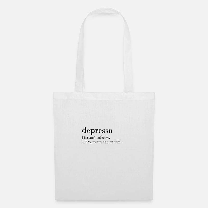 depresso - Stoffbeutel - Weiß