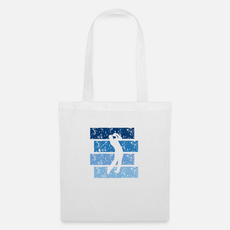 Golf-Geschenk Vintage - Stoffbeutel - Weiß