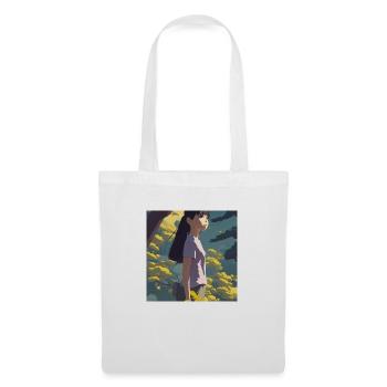 Anime Girl Forrest - Stoffbeutel - Weiß - Vorne