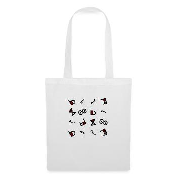 Abstract Pattern 04 - Sac en tissu - blanc - Devant