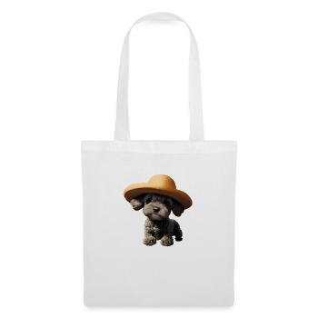 Caniche Dog Propriétaire Caniche Chiot Chien Amour Chien Chiot - Sac en tissu - blanc - Devant