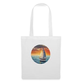 Voile, voile, voilier, voilier - Sac en tissu - blanc - Devant