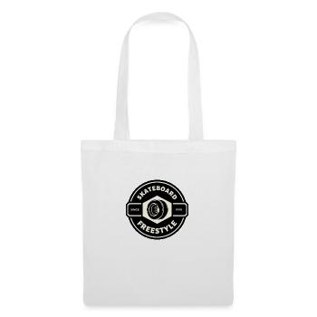 SKATEBOARD FREESTYLE X ROUE DE SKATE - Sac en tissu - blanc - Devant