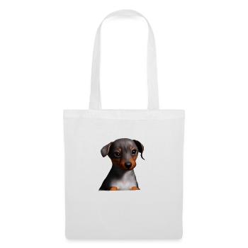 Propriétaires de chiens Chiens teckel Chien Dachshund chiot - Sac en tissu - blanc - Devant