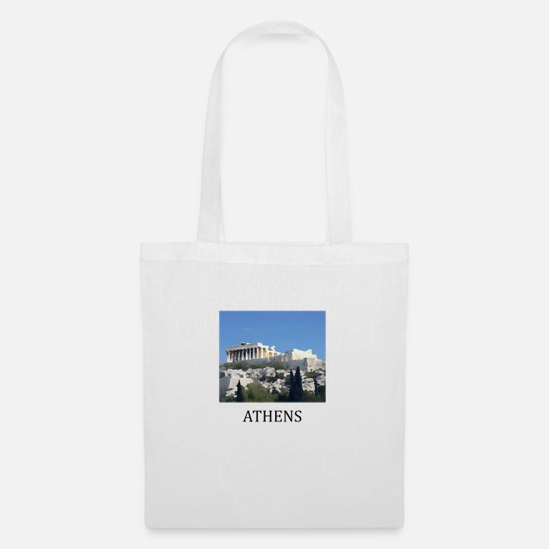 Akropolis von Athen, Griechenland - Stoffbeutel - Weiß