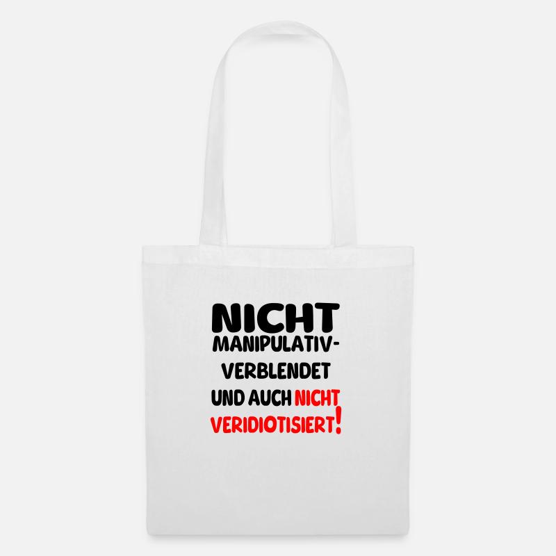 nicht verblendet II - Stoffbeutel - Weiß