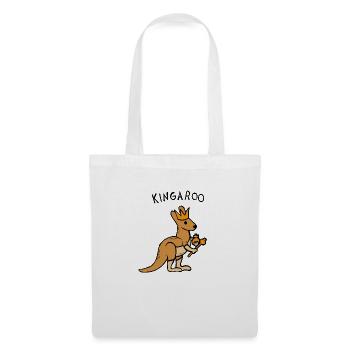 Kangourou Kingaroo - Sac en tissu - blanc - Devant