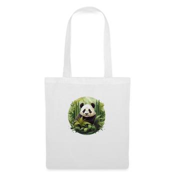 Le paradis des pandas - Sac en tissu - blanc - Devant