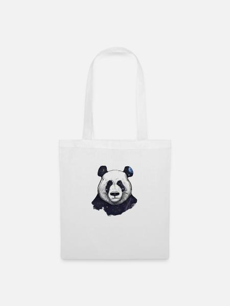 Weltraum-Panda - Stoffbeutel - Weiß