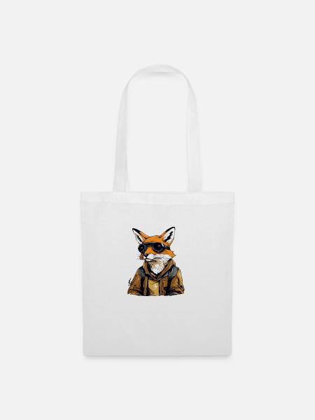 Zazo der Fuchs - Stoffbeutel - Weiß