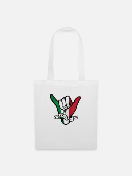 Italy Shaka - Stoffbeutel - Weiß