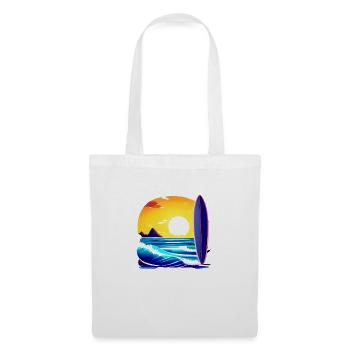 Surfer Planche de surf Surfer Surfer - Sac en tissu - blanc - Devant