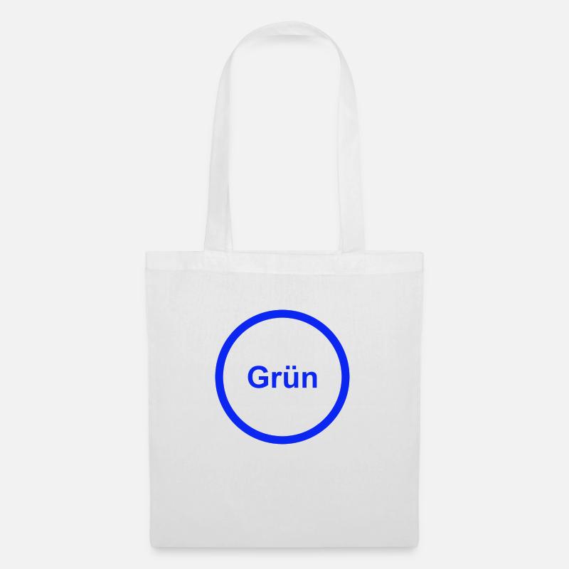 Grün - Stoffbeutel - Weiß