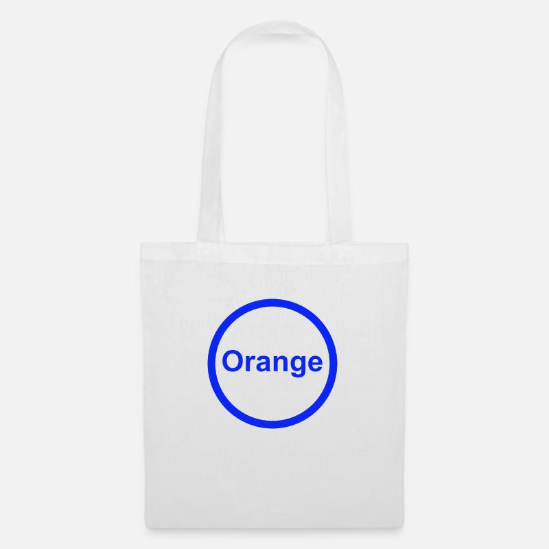 Orange - Stoffbeutel - Weiß