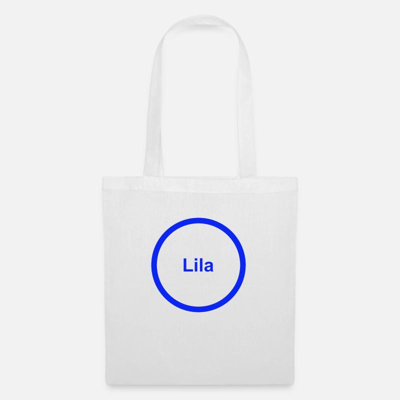 Lila - Stoffbeutel - Weiß