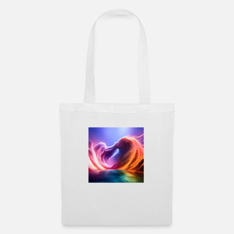 Love Wave - Stoffbeutel - Weiß